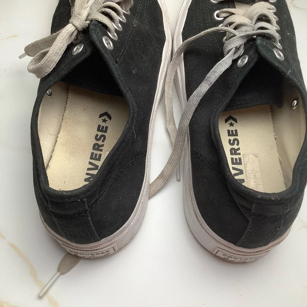 Converse 164056C Jack Purcell Shoes US Mens 8.5 Womens 10 Black Canvas  Low Top - Picture 7 of 14